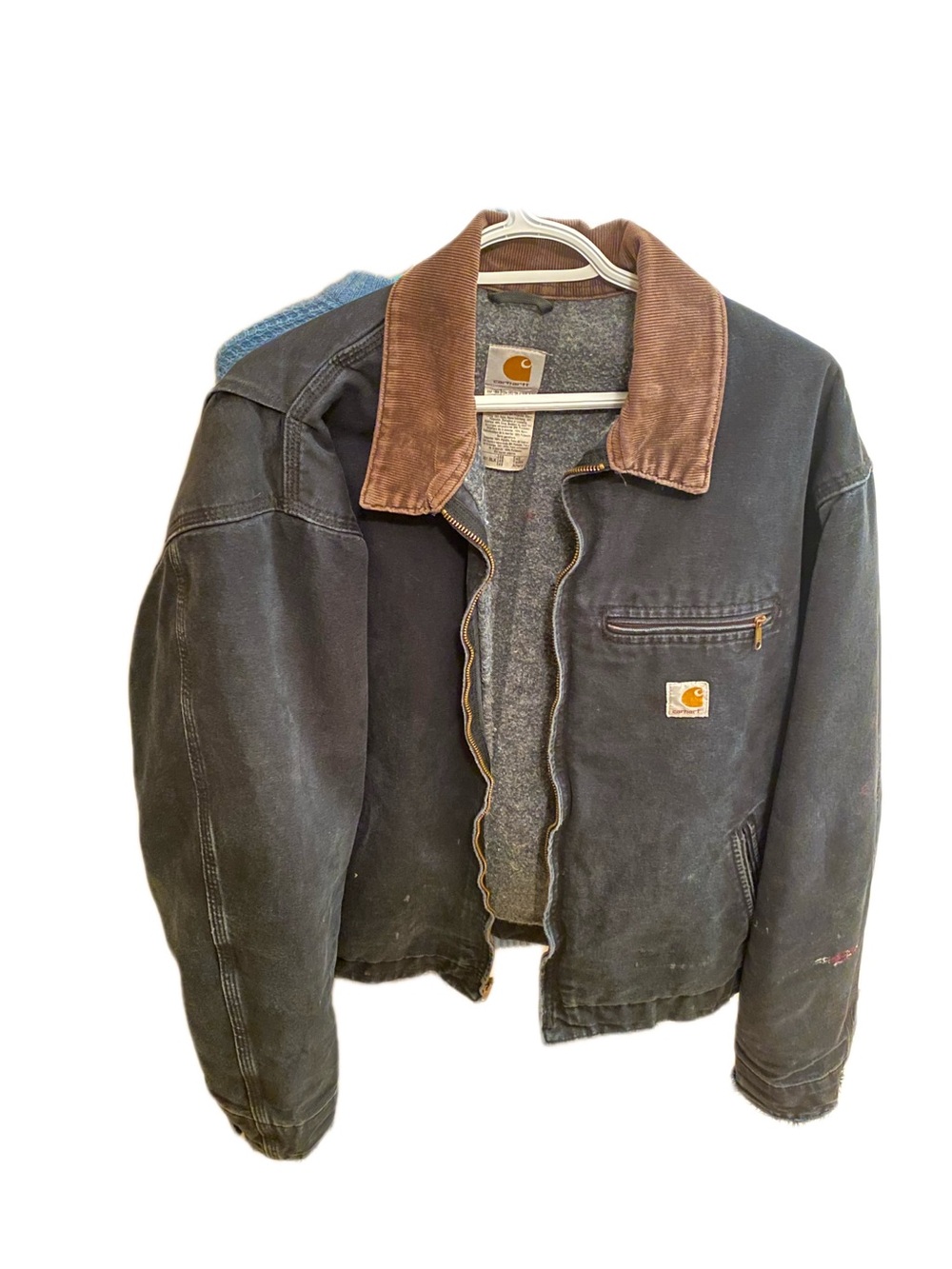 Vintage carhartt jo1 black faded with workwear
